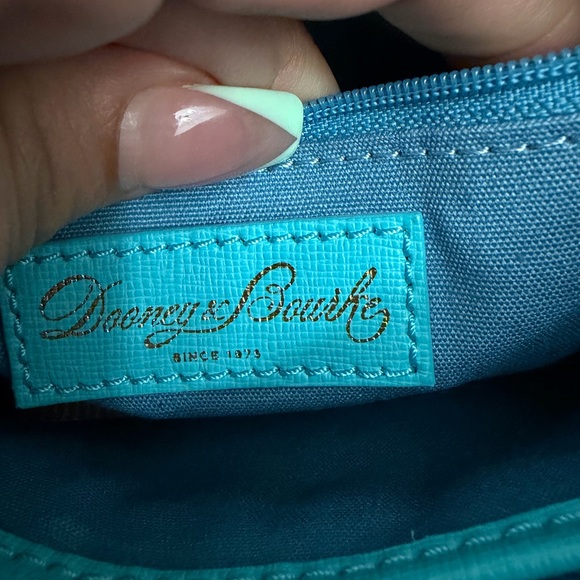 Dooney & Bourke Teal-Trim Pineapple Print Crossbody Bag - Picture 8 of 12